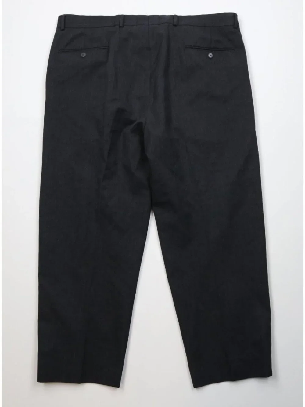 Vintage 90s Streetwear Mens 40x28 Wool Blend Knit Wide Leg Chino Pants Gray